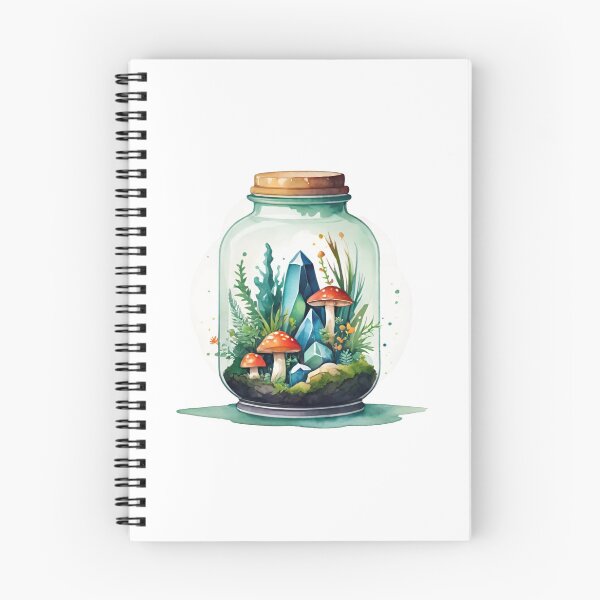 Item preview, Mushroom Crystal Terrarium designed and sold by MyrtlePrints.