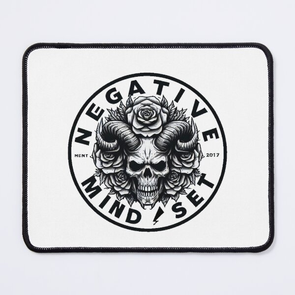 Item preview, Negative - Realist Mindset - Skull - white designed and sold by TimeToMap.