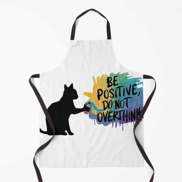 Item preview, Black Cat T-shirt Designs - Be Positive, Do not Overthink #2 designed and sold by Kinyah88.
