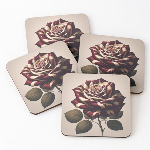 Item preview, The rose of world languages: dark red meets cream white in a sea of flowers designed and sold by FotoworldEdel.