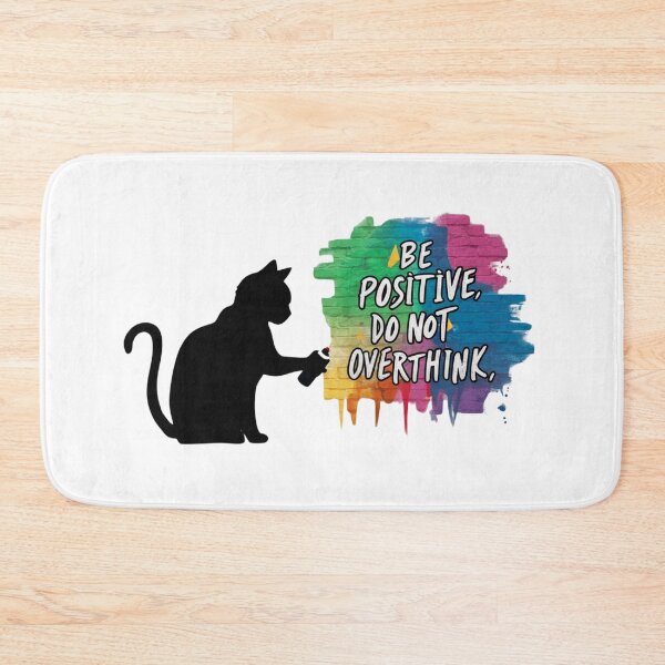 Item preview, Black Cat T-shirt Designs - Be Positive, Do not Overthink #4 designed and sold by Kinyah88.