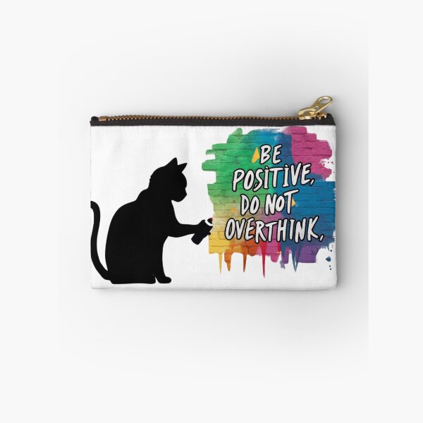 Item preview, Black Cat T-shirt Designs - Be Positive, Do not Overthink #4 designed and sold by Kinyah88.
