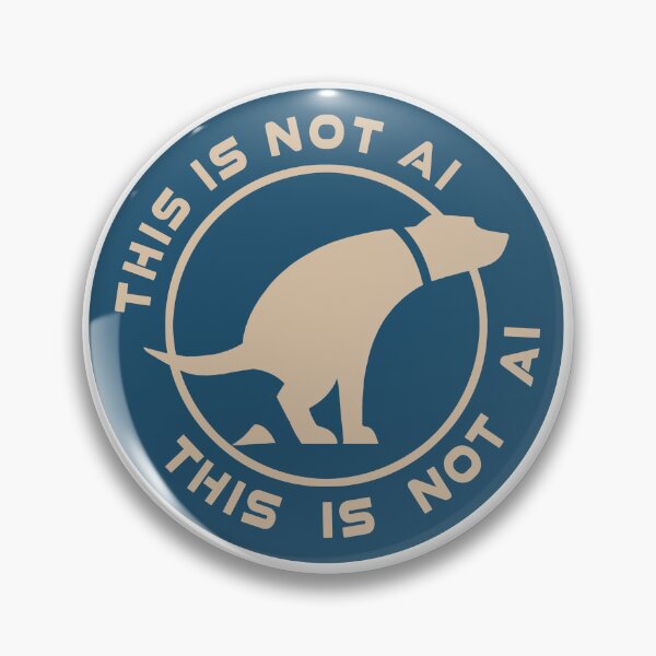 Item preview, This is not AI - round designed and sold by thisisnotai.