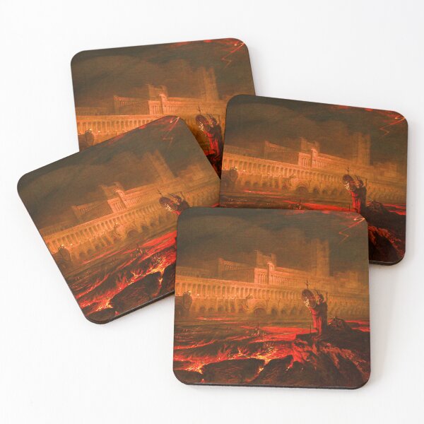 Item preview, Le Pandemonium 1841 by John Martin for John Milton's "Paradise Lost" where Pandemonium is the Capital of Hell designed and sold by Arwen-Art.
