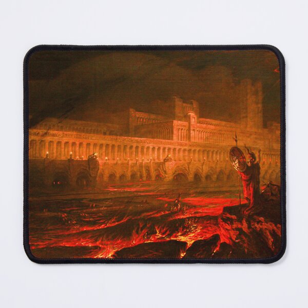 Item preview, Le Pandemonium 1841 by John Martin for John Milton's "Paradise Lost" where Pandemonium is the Capital of Hell designed and sold by Arwen-Art.