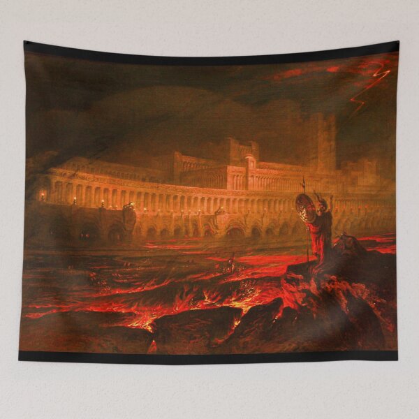 Item preview, Le Pandemonium 1841 by John Martin for John Milton's "Paradise Lost" where Pandemonium is the Capital of Hell designed and sold by Arwen-Art.