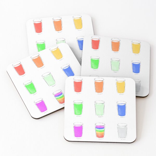 Item preview, Colorful Rainbow Drinks designed and sold by ReddyBeanie.