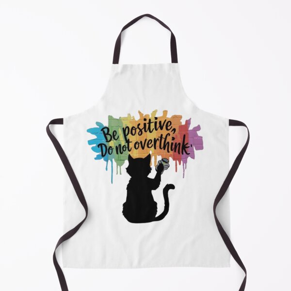Item preview, Black Cat T-shirt Designs - Be Positive, Do not Overthink #5 designed and sold by Kinyah88.