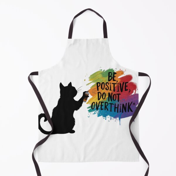 Item preview, Black Cat T-shirt Designs - Be Positive, Do not Overthink #6 designed and sold by Kinyah88.