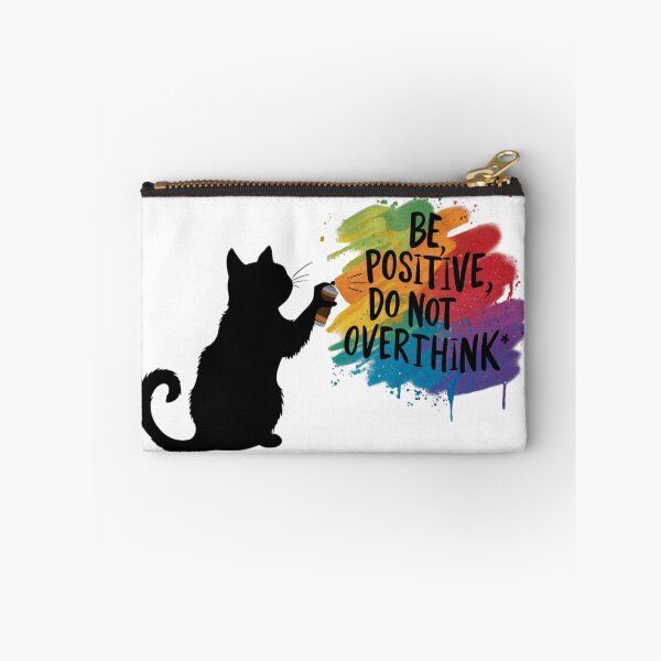 Item preview, Black Cat T-shirt Designs - Be Positive, Do not Overthink #6 designed and sold by Kinyah88.