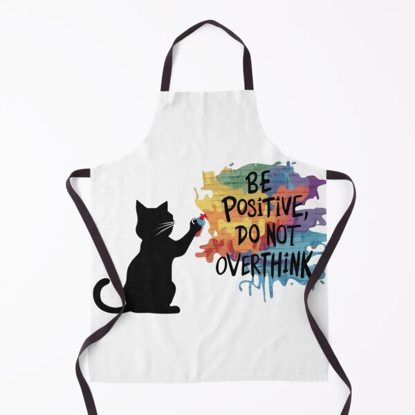 Item preview, Black Cat T-shirt Designs - Be Positive, Do not Overthink #7 designed and sold by Kinyah88.
