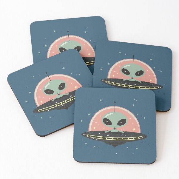 Item preview, Cute Alien in a UFO designed and sold by wotsthis.