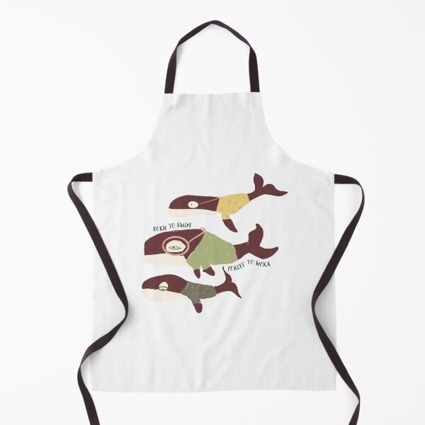 Item preview, Vintage Funny Whales in Suits Bornout Born to Swim Forced to Work designed and sold by VermintStudio.