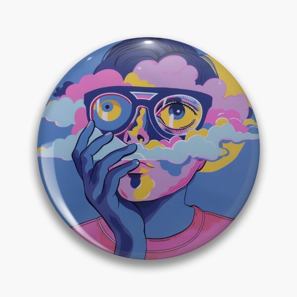 Item preview, Psychedelic face designed and sold by NerdyBerlin.