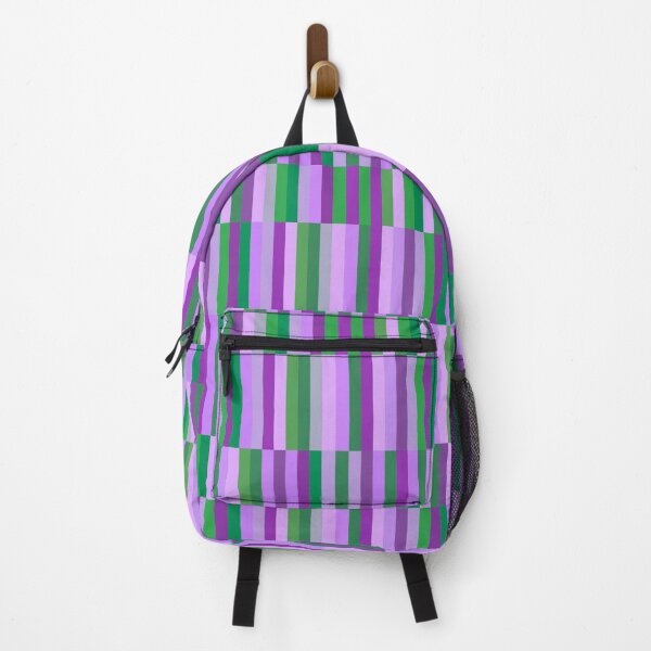 Item preview, Purple and Green Geometric Stripes Pattern designed and sold by OneThreeSix.