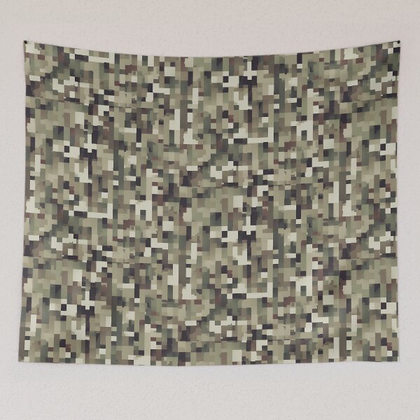 Item preview, Green Pixel Forest Camouflage, Hunter Green designed and sold by Aquillashop.