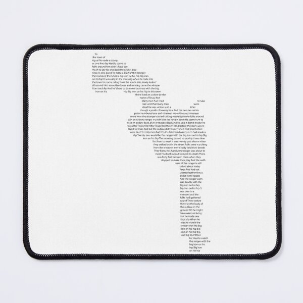 Item preview, Big Iron lyrics art Active designed and sold by annastynmp.