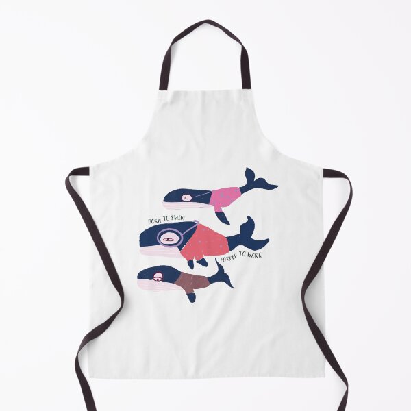 Item preview, Pink Funny Vintage Whales in Suits Born to Swim Work designed and sold by VermintStudio.