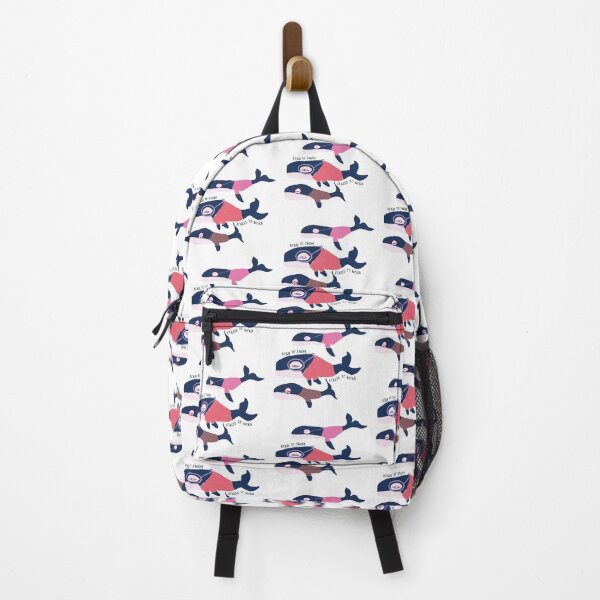 Item preview, Pink Funny Vintage Whales in Suits Born to Swim Work designed and sold by VermintStudio.