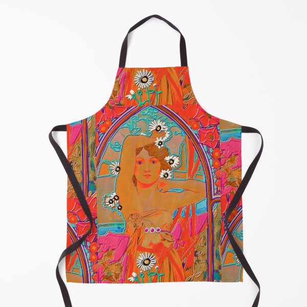 Item preview, Caras frescas. Dama Fluro (Alphonse Mucha) designed and sold by bekki smith.