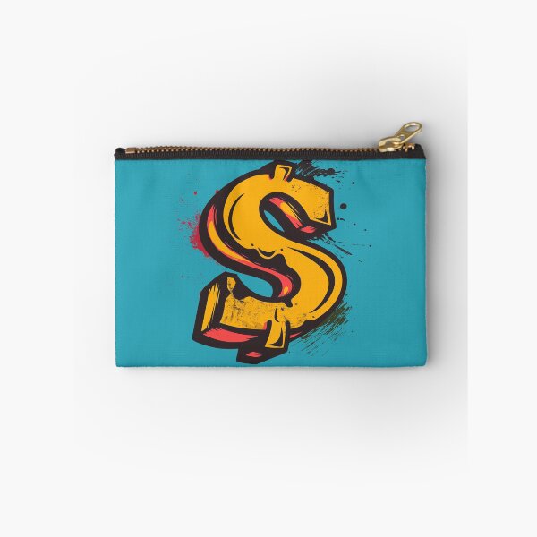 Item preview, 90's Hip-Hop Style Dollar Sign on Blue Background designed and sold by SpoonToonCnt.