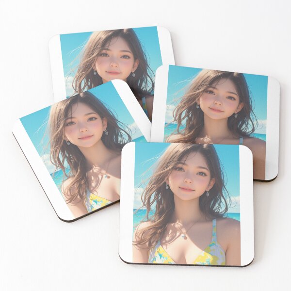 Item preview, Woman Smiling on the Beach designed and sold by palmyst.