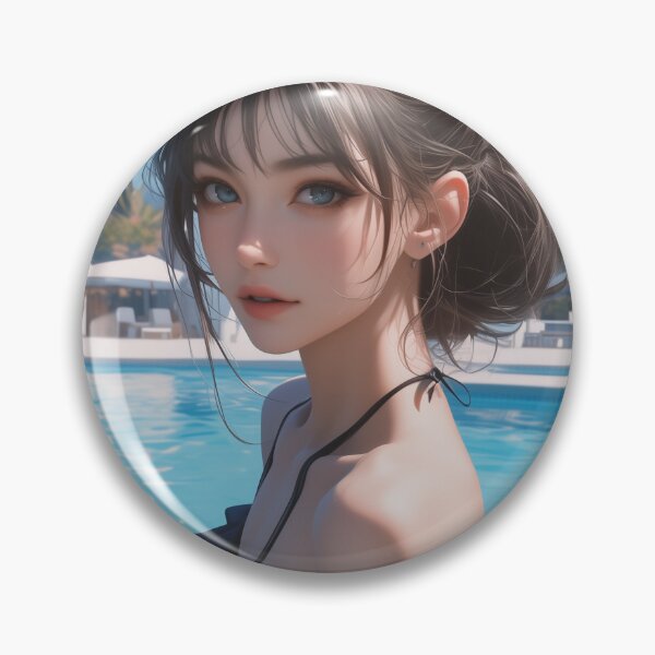 Item preview, Woman by Poolside in Black Dress designed and sold by palmyst.
