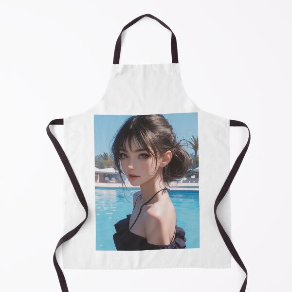 Item preview, Woman by Poolside in Black Dress designed and sold by palmyst.
