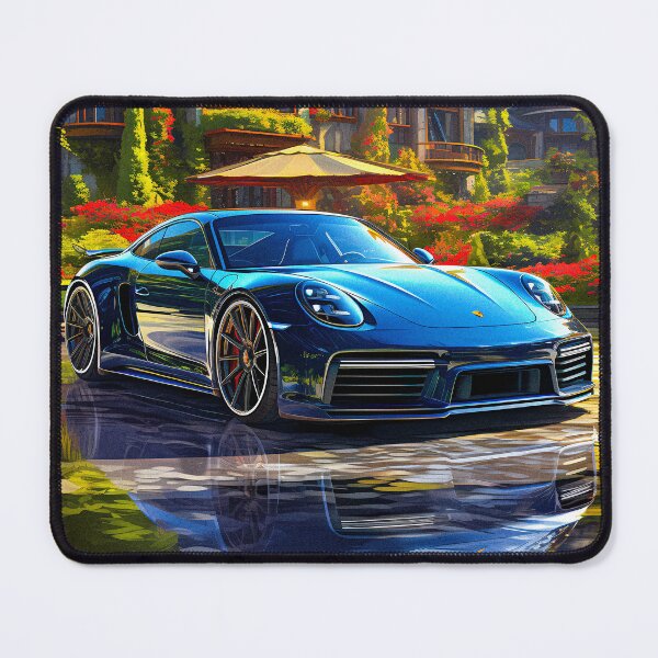 Item preview, Green Porsche 911, Luxury Estate & Super Car, Vibrant Home Decor, Collector's Item, Car Enthusiast Gift designed and sold by RevUpDesign.