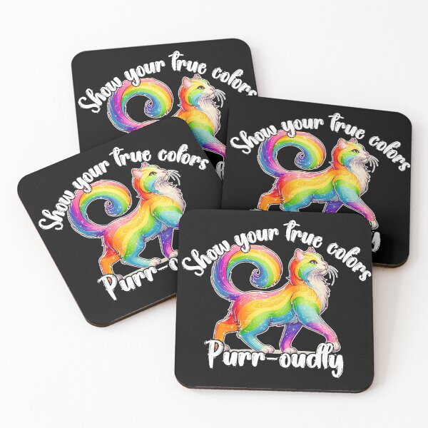 Item preview, Show your true colors purr-oudly - Pride Month designed and sold by Fr0mtheMachine.