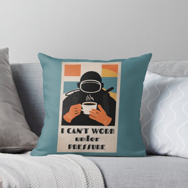 Item preview, I Can`t Work Under Pressure, Funny Diving designed and sold by Anniko Art Studio.