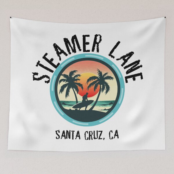 Item preview, Steamer Lane - Santa Cruz (with Black Lettering) designed and sold by VelvetRoom.