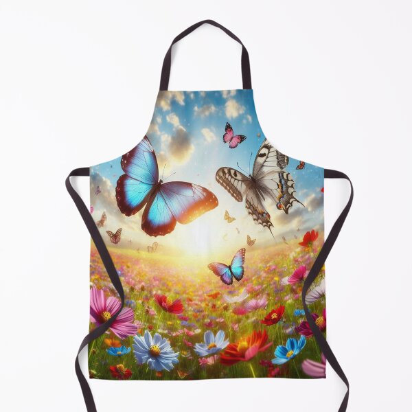 Item preview, Butterfly dance: A dance of colors on the flower meadow under a blue sky designed and sold by FotoworldEdel.