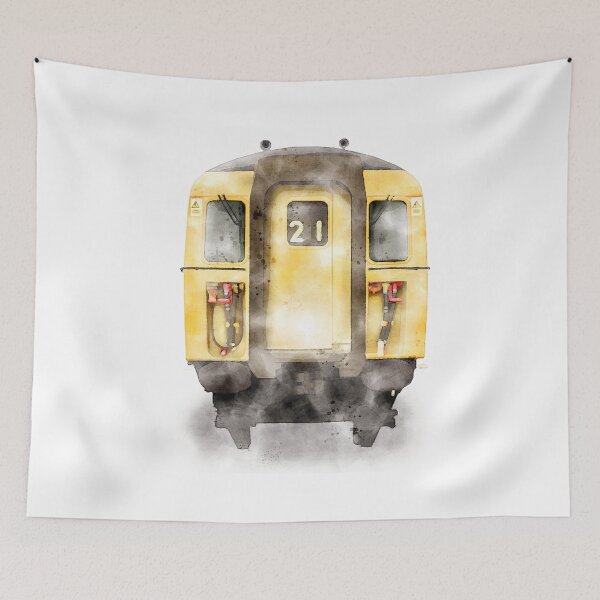 Item preview, Class 421 4CIG "Slam Door" Watercolour designed and sold by jameswattsart.
