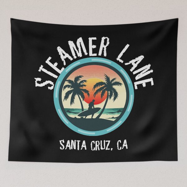Item preview, Steamer Lane - Santa Cruz (with White Lettering) designed and sold by VelvetRoom.