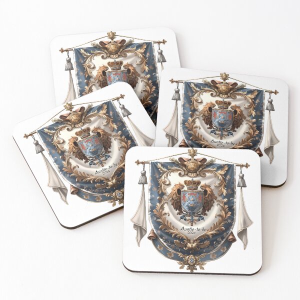 Item preview, Auntie-to-be coat of arms v.2 designed and sold by Print2Harbor.
