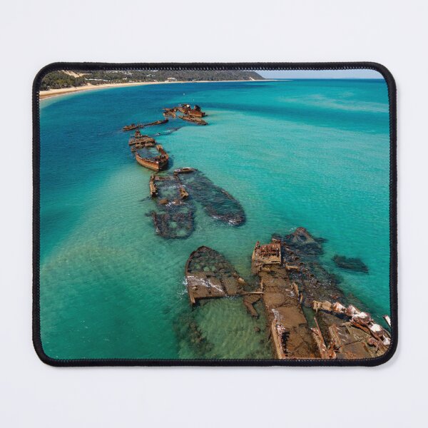 Item preview, The Tangalooma Wrecks, Moreton Island, Queensland, Australia - Aerial Photography designed and sold by dylanmorgan.