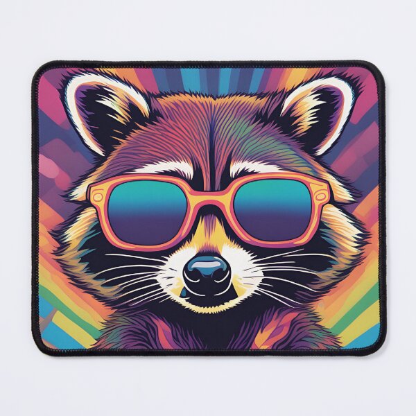 Item preview, Psychedelic racoon designed and sold by RiffZoom.