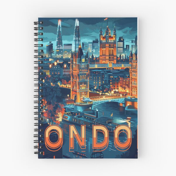 Aperçu de l'œuvre Illustration d'art rétro de Londres créée et vendue par nomiraclehere.