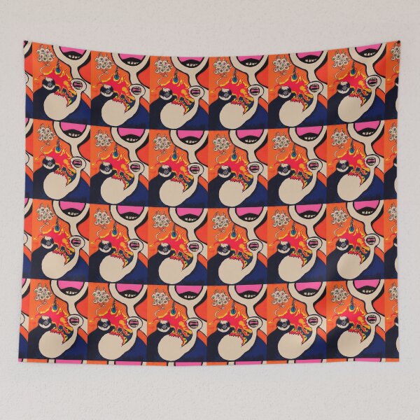 Item preview, Multicolored abstract monster painting designed and sold by Carré Comme Orange.