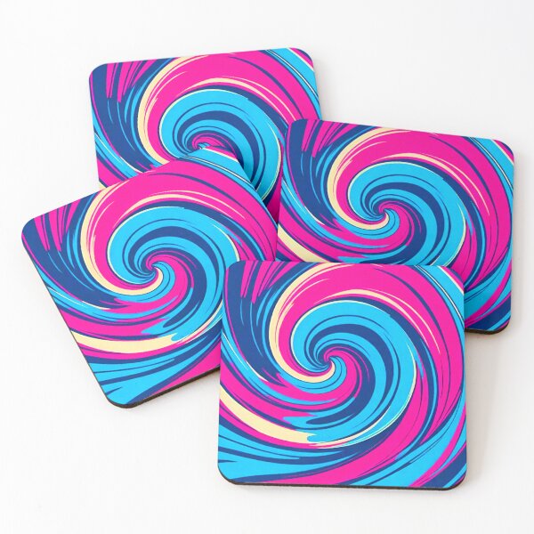 Item preview, Hypnotic Spiral: Pink and Navy Swirls designed and sold by GrizzlyCollective.