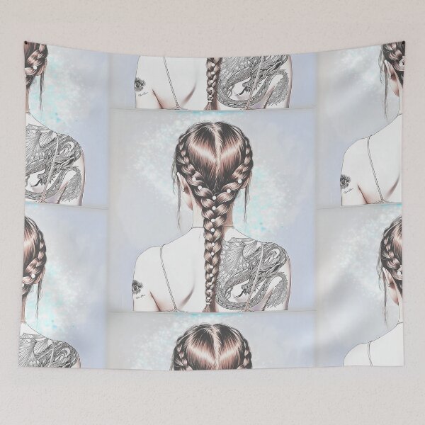 Item preview, dragon tattoo girl designed and sold by Hen-C-Art.