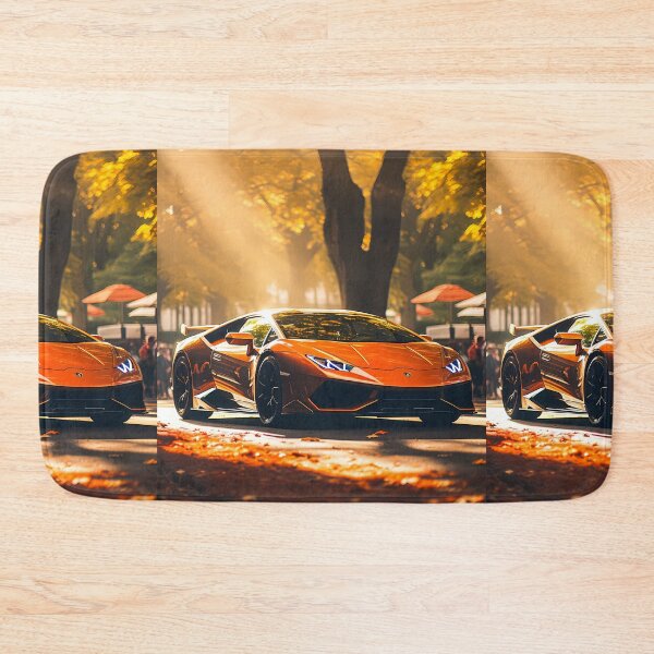 Item preview, Orange Lamborghini Huracan STO, Autumn Glow Super Car Poster, Luxuries Orange Performance Car, Artistic Poster designed and sold by RevUpDesign.
