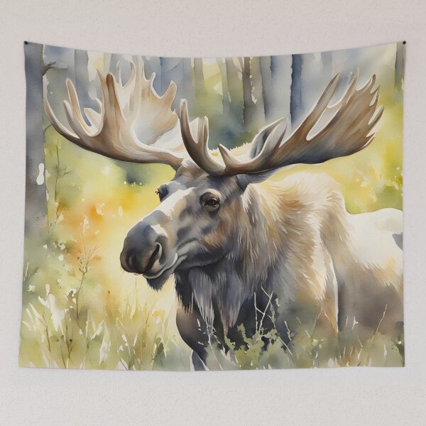 Item preview, Moose in Swedish Forest designed and sold by CalmnessbyChoice.