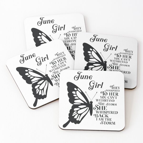 Item preview, June Girl - butterfly - they whispered to her you cant withstand the storm designed and sold by EvaAngel.