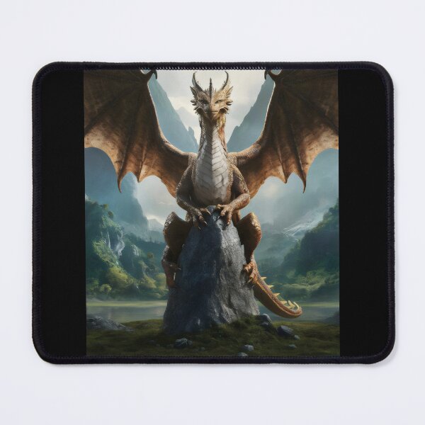 Item preview, Dragon on the rock. designed and sold by MyHappyArtShop.