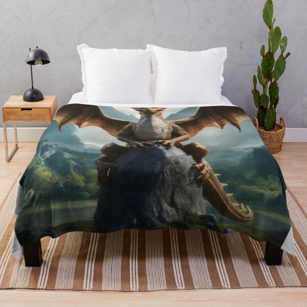 Item preview, Dragon on the rock. designed and sold by MyHappyArtShop.
