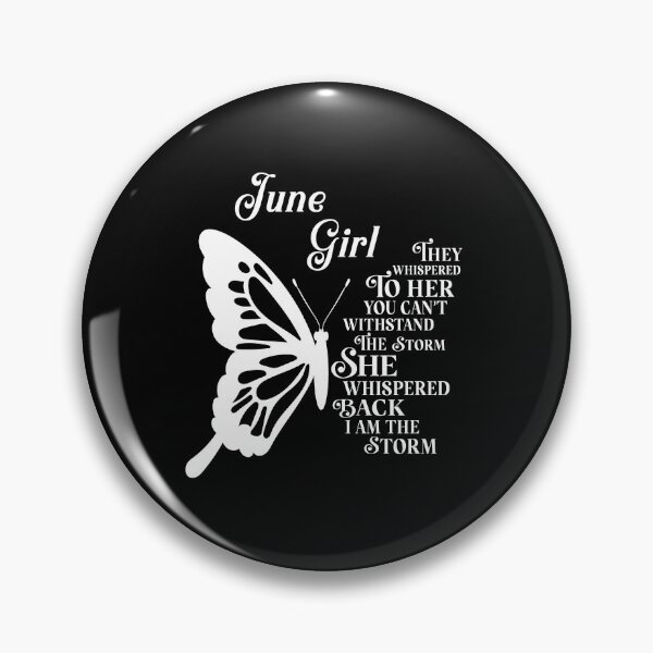 Item preview, June Girl - white butterfly - they whispered to her you cant withstand the storm designed and sold by EvaAngel.