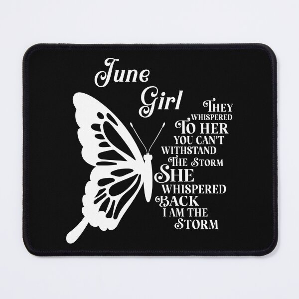 Item preview, June Girl - white butterfly - they whispered to her you cant withstand the storm designed and sold by EvaAngel.