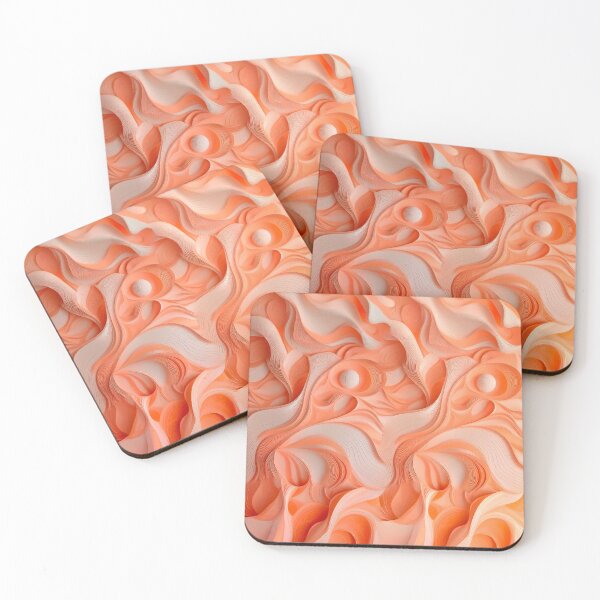 Item preview, Peach Fuzz Elegant Print Abstract Design designed and sold by DFLC Prints.